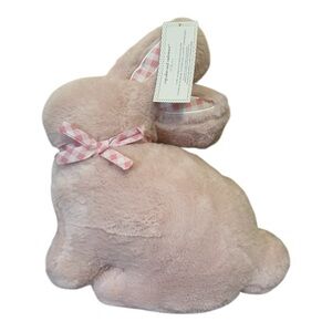 Cupcakes and Cashmere Pink Bunny Easter Pillow